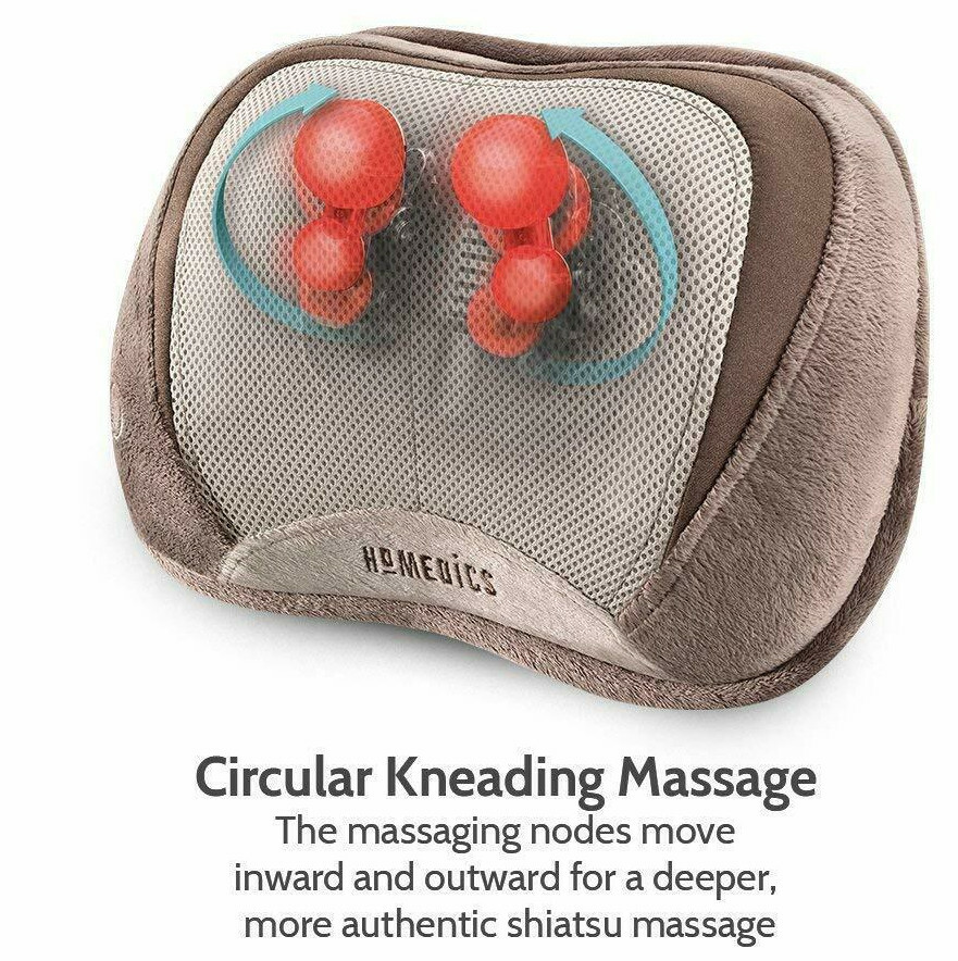 Homedics 3D Shiatsu & Vibration Massage Pillow with Heat