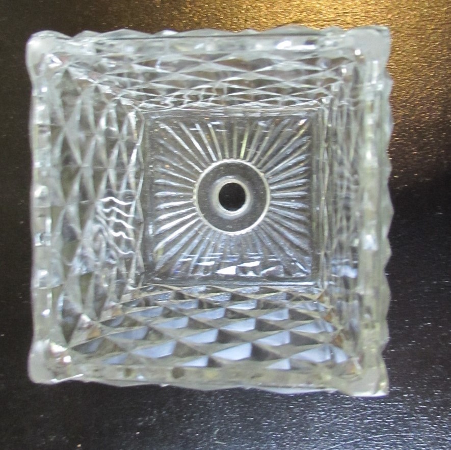 Cubist Cubed Glass Lamp Base Small