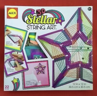 ALEX 3D Stellar String Art + Beads   22 Piece Craft Set Creative Design AA123