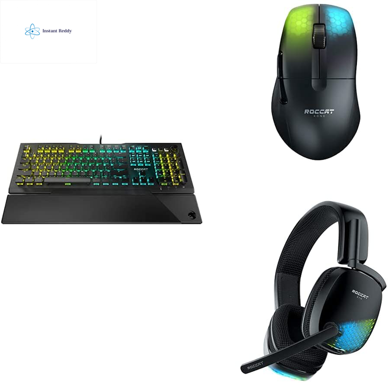 ROCCAT Vulcan Pro Keyboard + Kone Pro Air Wireless Mouse + Syn Pro Air Wireless