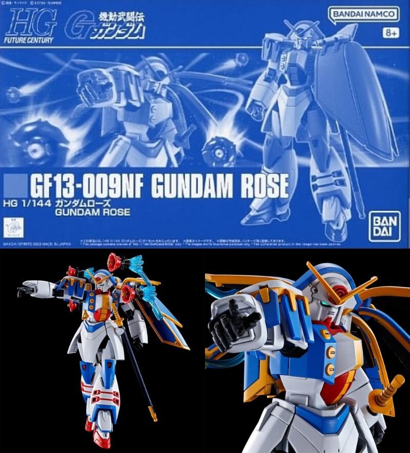 HG 1/144 GUNDAM ROSE Mobile Fighter G Gundam Model Kit New