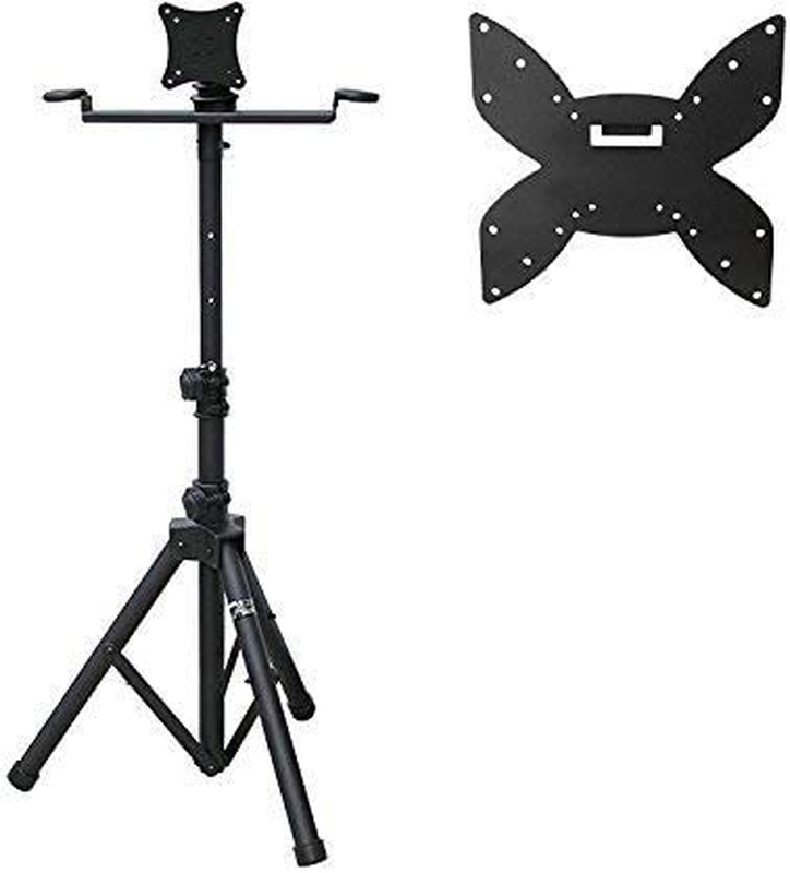S For Flat Screens Monitor Stand Tripod Mount Folding Karaok