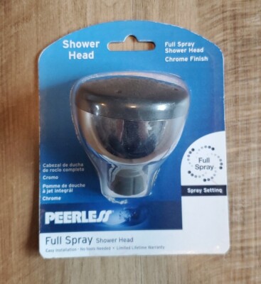 Peerless Full Spray Shower Head Chrome NEW 76118