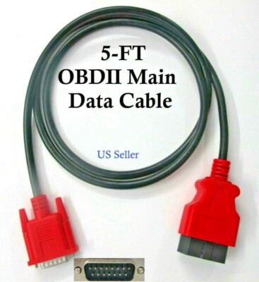 NEW 5FT OBDII OBD2 Cable For XTool X100C X100 Pro X200S X300 Plus Scanner Tools