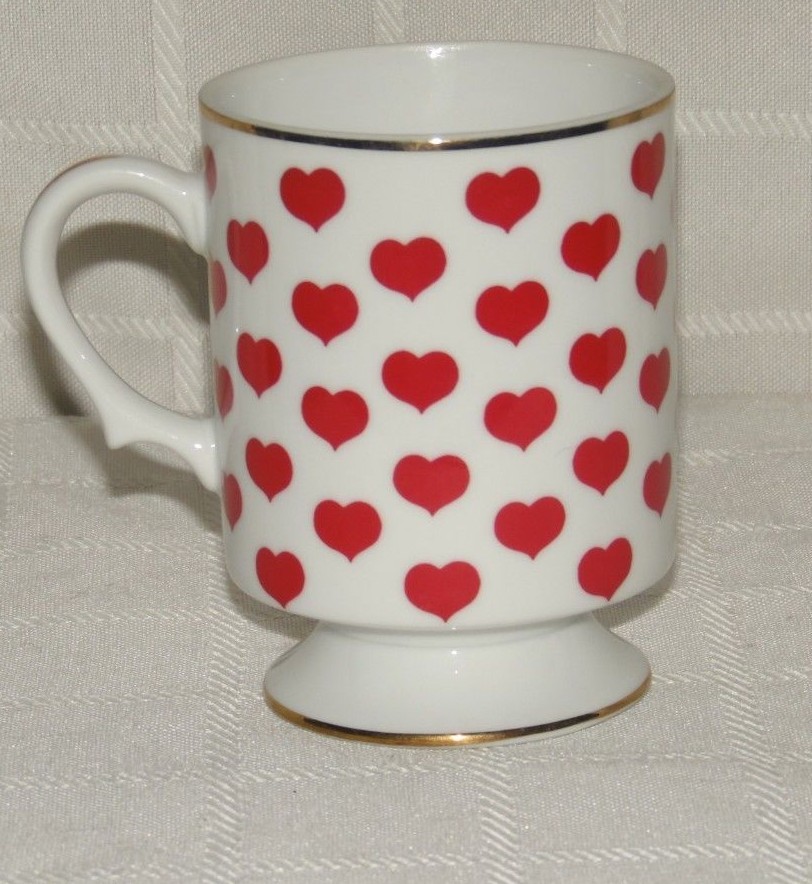 Lefton Heart Mug/Coffee Cup