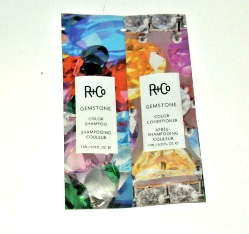 2 x R+CO Gemstone Color Shampoo & Conditioner Samples 7ML EACH try