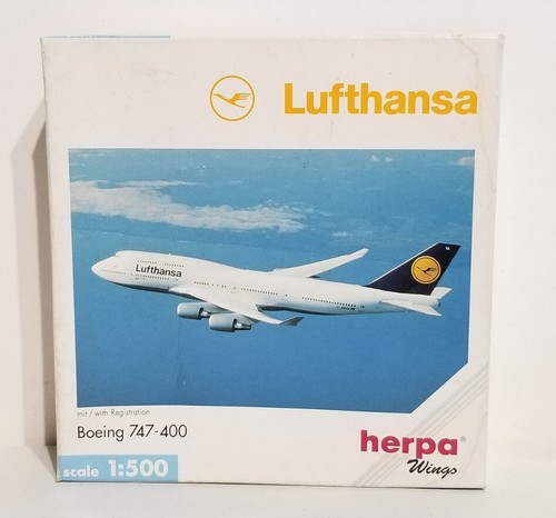 １／２００　ルフトハンザ　カーゴ　ボーイング７４７－２００F　Herpa製 1/200 B747-200 ルフトハンザカーゴ WOW D-ABZA ［JF-747-2-022