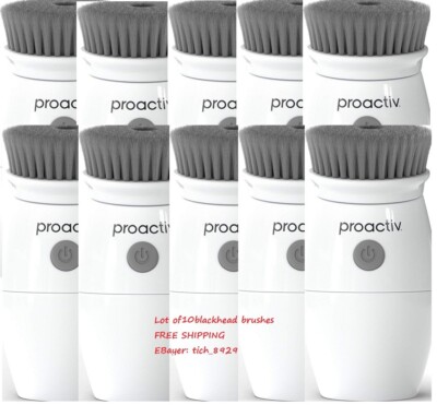 LOT of 10 Proactiv Pore Cleansing Brush Charcoal Infused Brush 360 Rotation