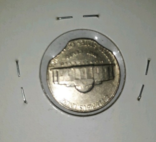 1964 Jefferson Nickel Error - Double Clip Error