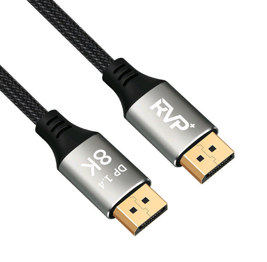 Display Port to Display Port Cable HDR DP 1.4 Male to Male 8K UHD Cord 5/10/15FT