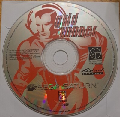 Grid Runner (Sega Saturn, 1996) Disc Only Tested
