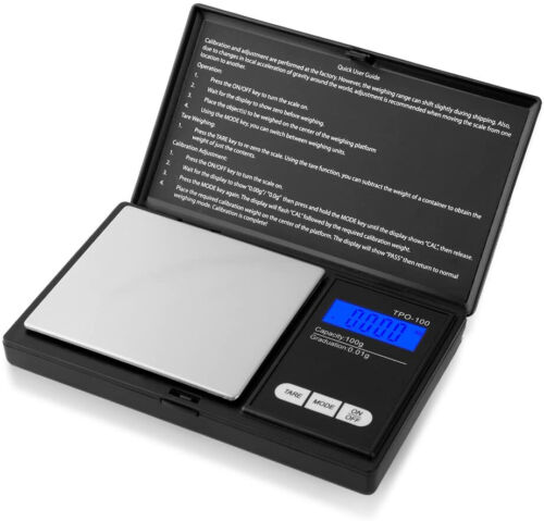 Digital Pocket Scale 1000g x 0.1g Jewelry Pocket Gram Gold Silver Coin Precise