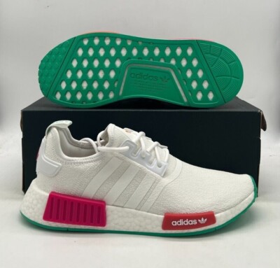 white and green adidas womens