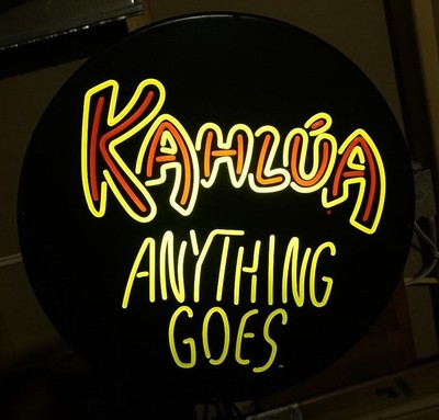 Kahlua Anything Goes Lighted Bar Sign