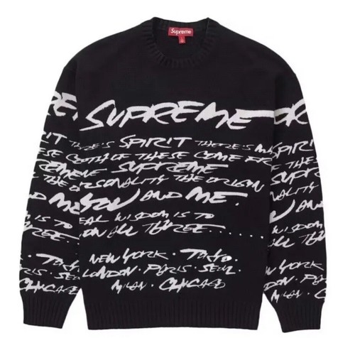 Supreme Snow White Sweater BLACK Lサイズ Supreme Snow White Sweater (FW24) - $188