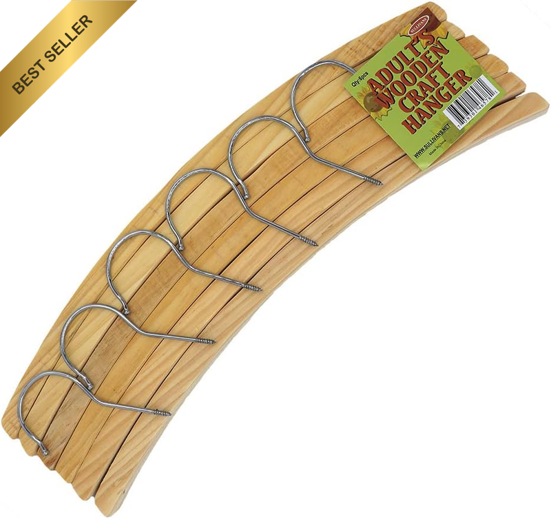 Wooden Coat Hanger for Adult 6-Pieces