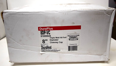 DURAVENT/DURAPLUS #8DP-VC 8 Inch Diameter Stainless Steel Round Chimney Cap