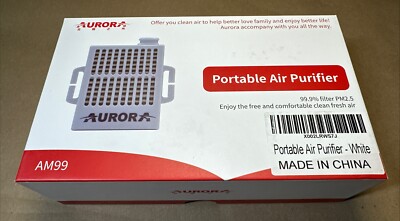 NEW AURORA RECHARGEABLE ELECTRICAL REUSABLE PORTABLE HEPA AIR PURIFIER WITH MASK