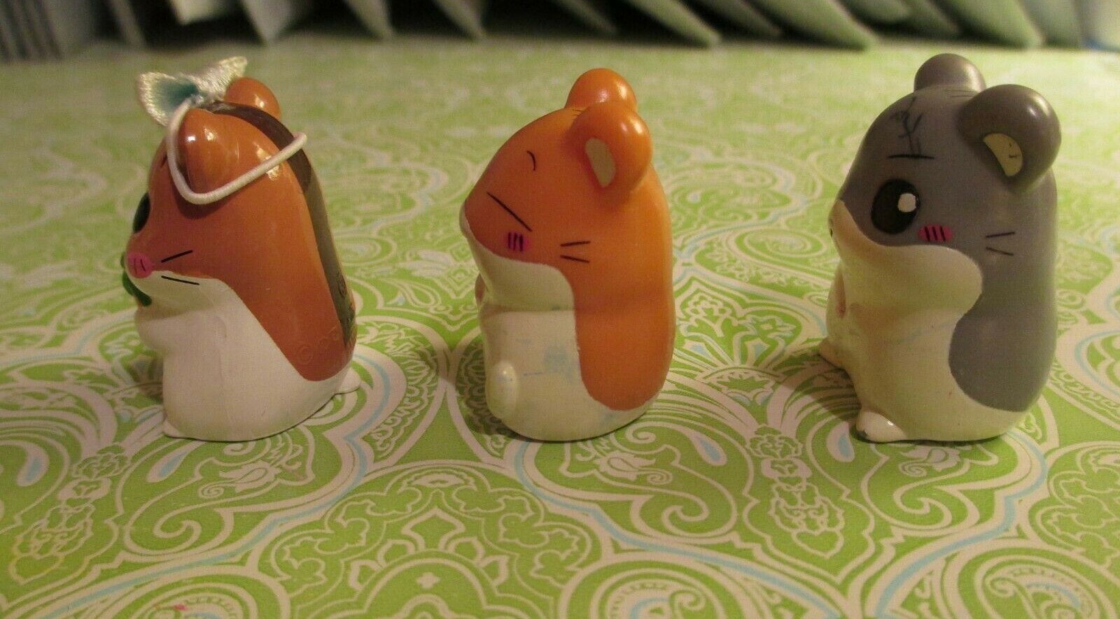 Japanese Plastic Amuse Hamsters Figures Finger Puppets