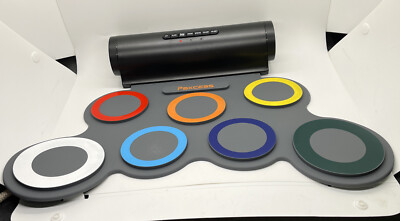 Paxcess 7 Pads Electronic Drum Set Roll-Up Drum Practice Pad