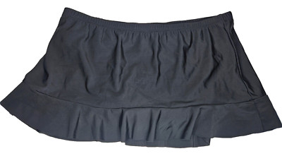 Aqua Green Women's Size XL Black Swim Skirt NEW