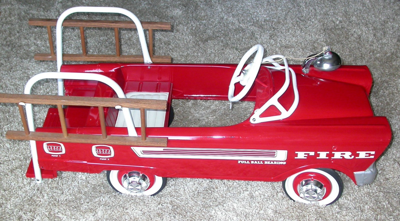 Vintage 1960s Original Murray Fire Truck Pedal Car