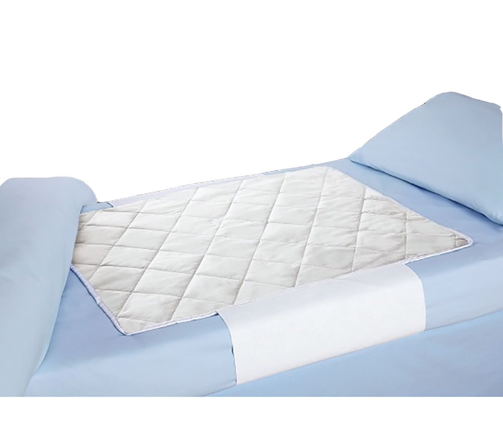 Waterproof Bed Pad Protector Tuck under Flaps to Secure Incontinence