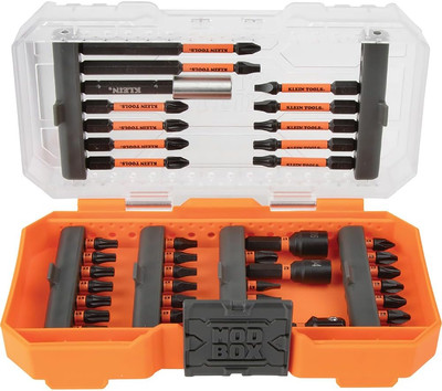 Klein Tools 33801 Impact Driver Bit Set with Magnetic Nut Drivers, Proflex S2 St