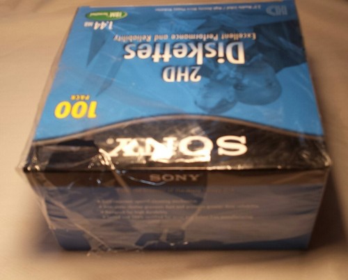 Sony Micro Floppy Disk/Double Sided 100 Pack Brand New Factory Sealed!! 2HD 3.5
