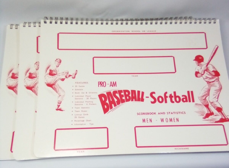 Baseball Score Book Pro-Am 1970