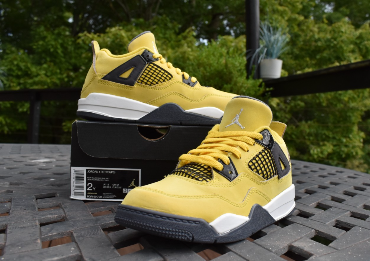スニーカー jordan 4 PS  19cm Jordan 4 Retro PS Mid Military White Black Sneakers BQ7669