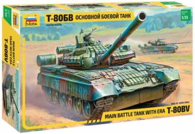3592 1/35 Russian Main Battle Tank T-80BV Plastic Model Kit