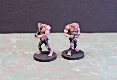Plague Troopers - Painted Miniature 28mm Mantic Deadzone Warpath Sci-Fi