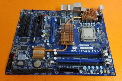       ABIT IP35 Pro LGA775 Motherboard w Intel E8400 Core 2 Duo SLAPL CPU