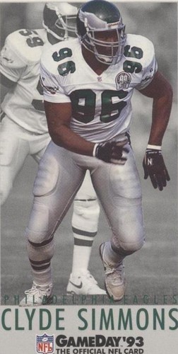 1993 Fleer GameDay Clyde Simmons #143
