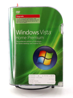 Microsoft Windows VISTA Home Premium UPGRADE 32 Bit DVD Software w/ Product Key