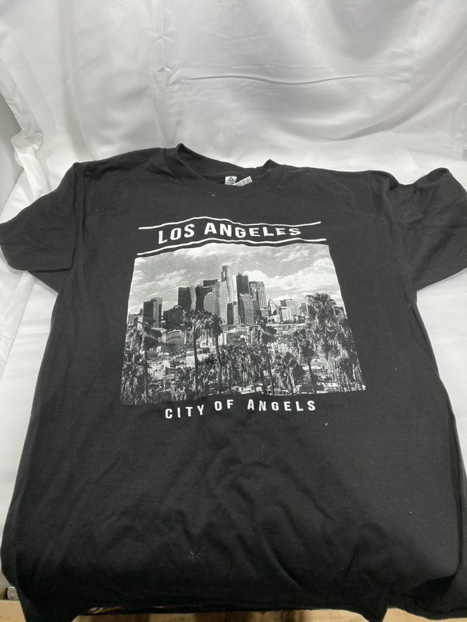 City Of Angels Shrunk Tシャツ Women's City Of Angels Shrunk T-shirt in Black Faded
