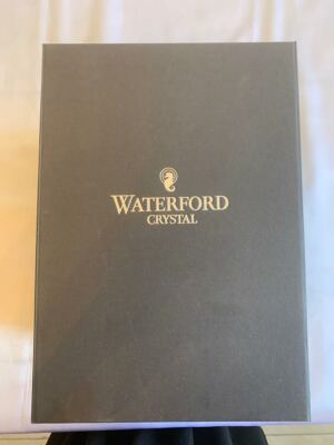WATERFORD CRYSTAL COBALT 8'' VASE ,COLLEEN 60TH ANNIVERSARY PIECE  NIB RARE