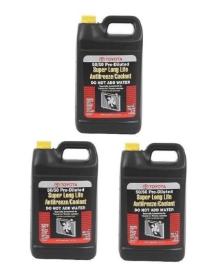 3 Gallon Pack GENUINE Coolant Antifreeze Fluid Pink 50/50 Premixed for Toyota