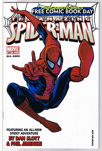 AMAZING SPIDER-MAN, FCBD, Swing Shift, 2007, NM, more SM in