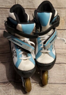 VTG Mongoose ABEC 7 Inline Skates Roller Blades Kids Size 4-3-2-1 Adjustable