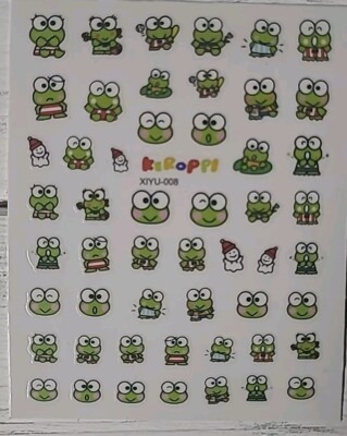 Hello Kitty ,My Melody, Keroppi Nail Art Stickers
