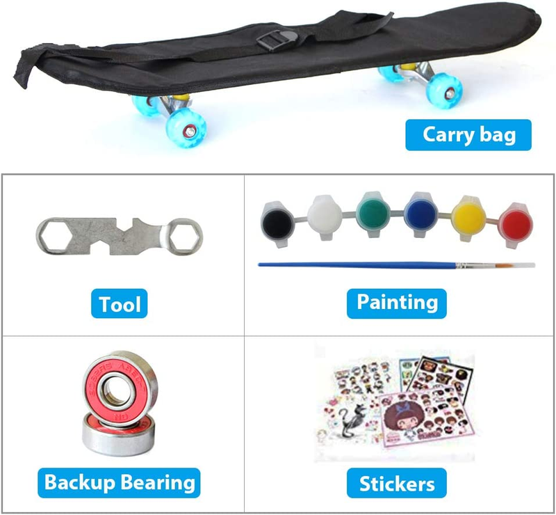 Easy_Way Complete Skateboards- Standard Skateboards for Beginners Kids Boys Girl