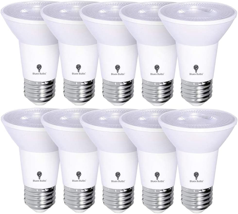 10 Pack PAR20 Outdoor LED Flood Light Bulb 8W 75 Watt Equivalent 500 Lumens Dimm