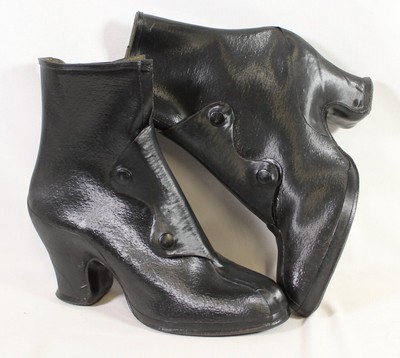 Vintage Servus Snagproof Size 5 Womens ''Dress'' Heeled Rain Boots Made In U.S.A.