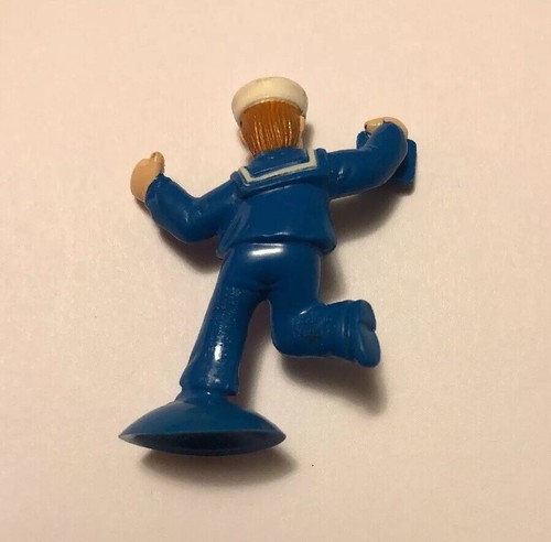 2” COLLECTABLE CRACKER JACK BOY IN BLUE WITH SUCTION CUP Circa 2000