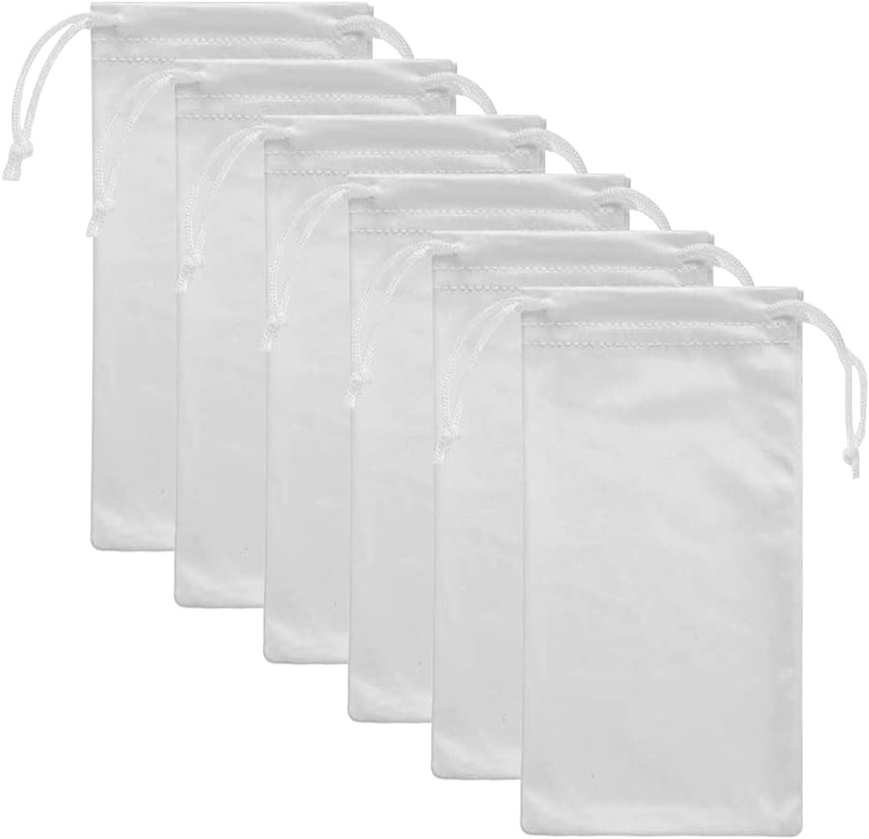 6Pcs Eyeglasses Sunglasses Microfiber Pouch Bag, Cell Phone Storage Pouch 7.1