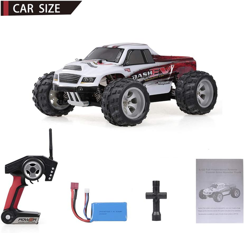 Wltoys A979B RC Car, 1/18 Scale Remote Contro Car, 4WD 70Km/H High Speed RC Truc