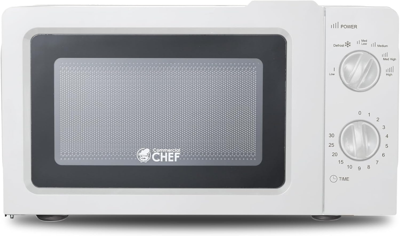 0.6 Cubic Foot Microwave with 6 Power Levels, Small Microwave with Grip Handle,