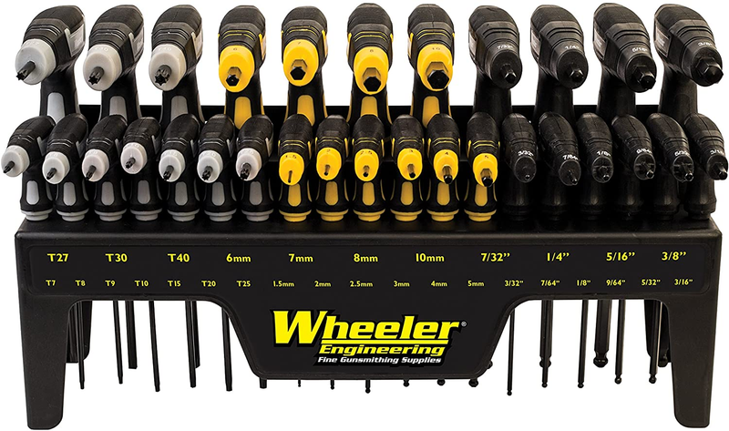 30 PC Wheeler Fine Gunsmith Tools SAE/Metric Hex Torx Handgun Rifle Driver Set